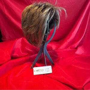 Shari by Envy.Color-Saffron Spice. Multi-Tone with Brown and Blonde Highlights.